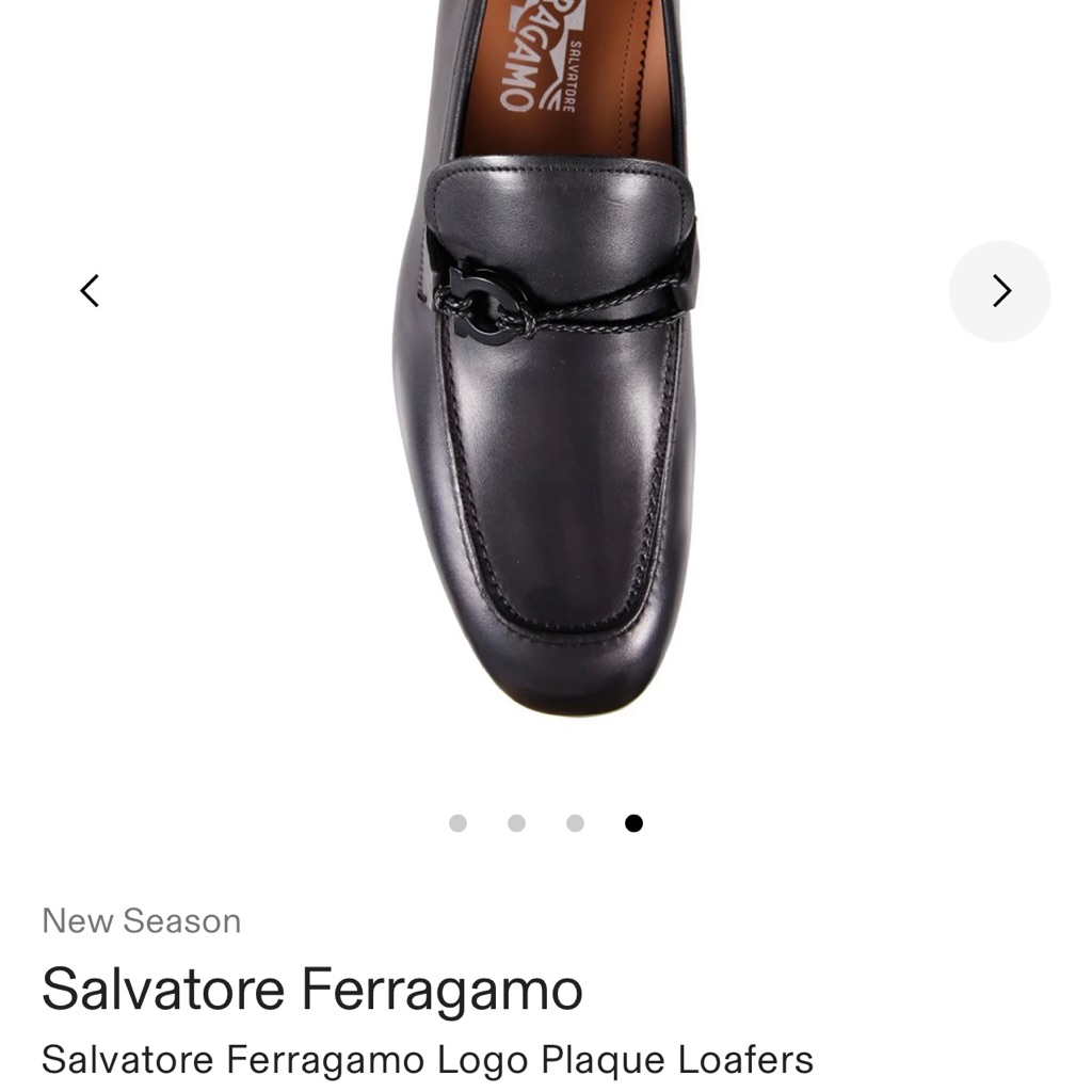 Salvatore Ferragamosalvatore Ferragamo Logo Plaque Loafers 10 1/2 E